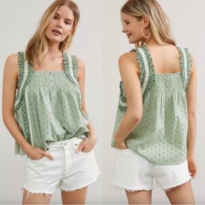 Anthropologie Forever That Girl Effie Eyelet Tank